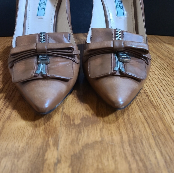 Prada Milano Leather Heels Size 10 - Picture 10 of 10